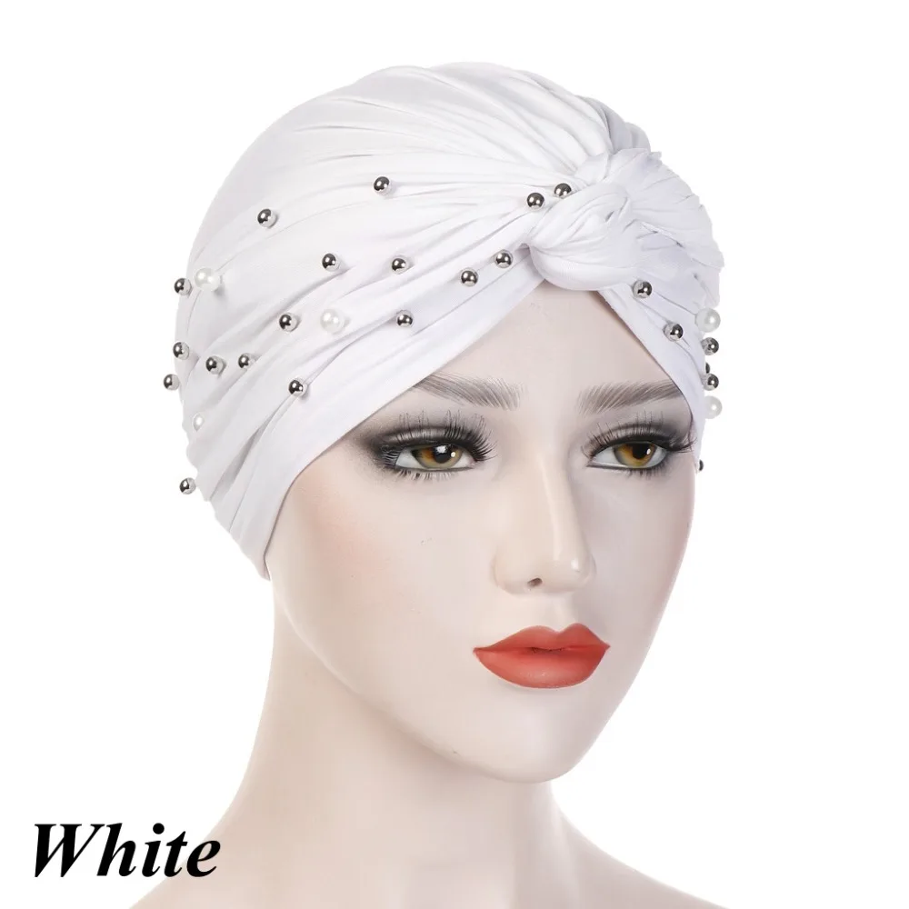 Headband-Indian-Muslim-Hijab-Islamic-Jersey-Beads-Cap-Stretchy-Pleated-Women-Turban-Hat-Knot-Head-Wrap(4)