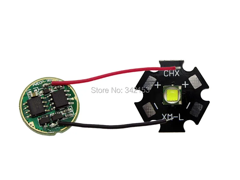 10 Вт 20 мм Яркий белый Cree XM L T6 XML LED свет бусины + DC 3 7 V 2.5A T5 светодиодный диммер