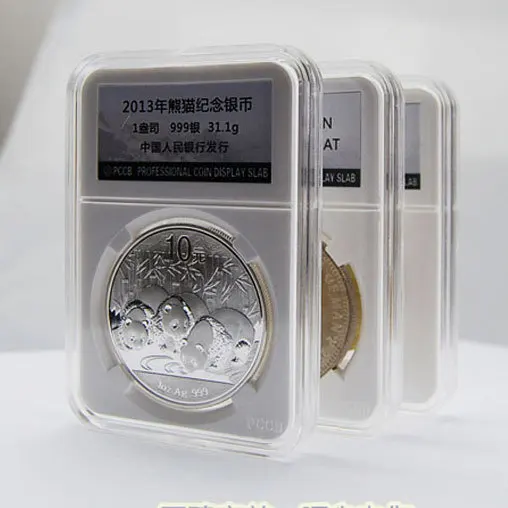 10pcs/lot Diameter 27.5MM CLEAR COIN Slabs display slabs storage Fit