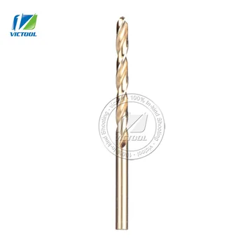 

HSS 5.0mm 5pcs/Set Metalworking Twisted Drill Bit Set Steel Cobalt-coated High-speed Steel Brown Coating Metal DIY Drilling Bit