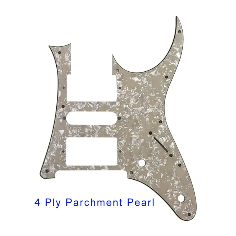 4Ply Parchment Pearl Запчасти для электрогитары Pleroo на заказ-для MIJ года Ibanez RG2550Z, гитарная накладка, звукосниматель, царапина - Цвет: 4Ply Parchment Pearl