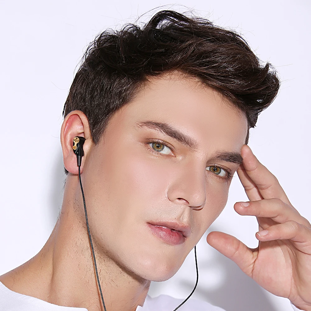 Двойной привод в ухо наушник бас сабвуфер наушники для телефона DJ mp3 спортивные