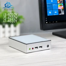 HLY Ultra thin Mini PC Core i3 4010Y Celeron 2955U 1.40GHz Mini computer Windows PC HDMI Wifi usb minipc