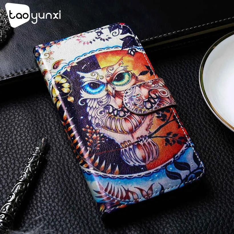 

TAOYUNXI PU Leather Case For Meizu M6T Case Flip Wallet Painted Cases For Meizu M6T Cover Coque Flower Animal Bags 5.7 inch