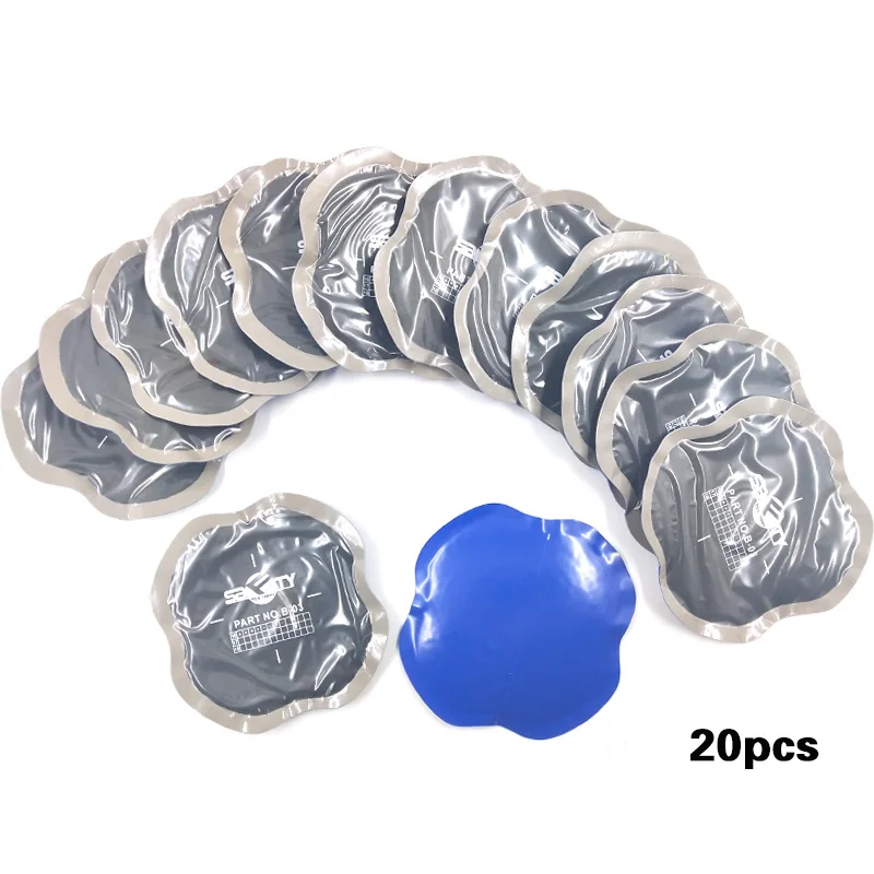 

20pcs Skew Line Tire Repair Film/Vacuum Tire Automobile Cold Patch Tread Side Shoulder Repair 90mm Tire Repair Tool