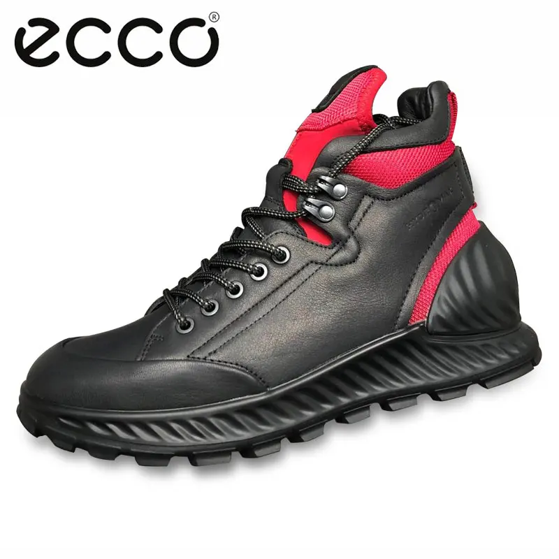 

Ecco 2019 Men Comfortable Casual Shoes Genuine Leather Men Sports Running Shoes Moccasins Breathable Quality Slip On Sneaker