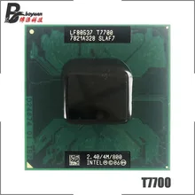Intel Core 2 Duo T7700 SLA43 SLAF7 2.4 GHz Dual-Core podwójny z gwintem procesor CPU 4M 35W gniazdo P