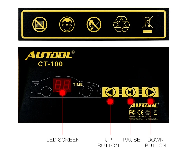 AUTOOL CT100 профессиональный универсальный мотор для автомобиля, мотоцикла, автоматическая машина для очистки топливного инжектора 220/110V CT-100 инструмент для ремонта автомобиля