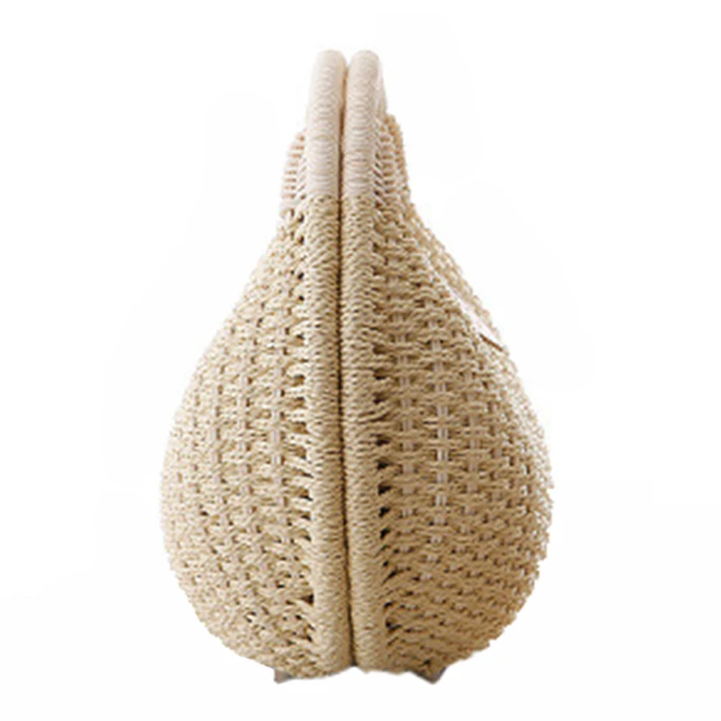 Women Bohemian Straw Bag Snail's Nest Female Summer Beach Bags Vintagge Rattan Handmade Lady Handbag Knitted Tote Bolsa SS3017 (9)