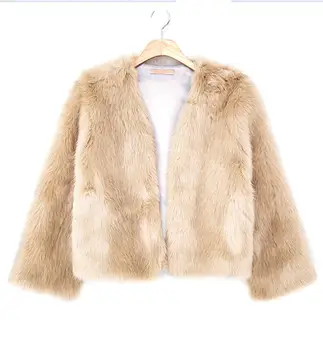 

2017 autumn and winter new fur coat fashion imitation fox fur temperament short coat thickening coat