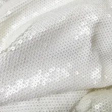 Белый Черный 5 мм Блестки Ткань сетки для платья одежда