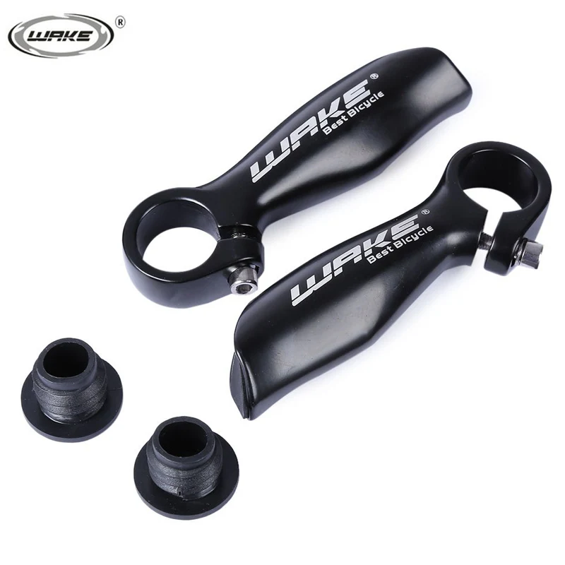 WAKE-Bicycle-Handlebar-Bar-Ends-Aluminum-Alloy-Glossy-MTB-Utility-Black-Bike-Handlebar-Bar-End-with