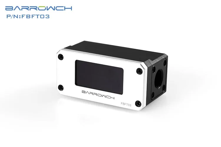 Barrowch цифровой дисплей OLED расходомер скорость ПК водяного охлаждения G1/4''X2 отверстия 4 цвета FBFT03