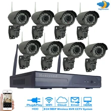 

8CH Wireless 960P CCTV Security Camera NVR Kit System Outdoor 1.3MP IP WIFI Camera IR Night Vision CCTV System 3TB