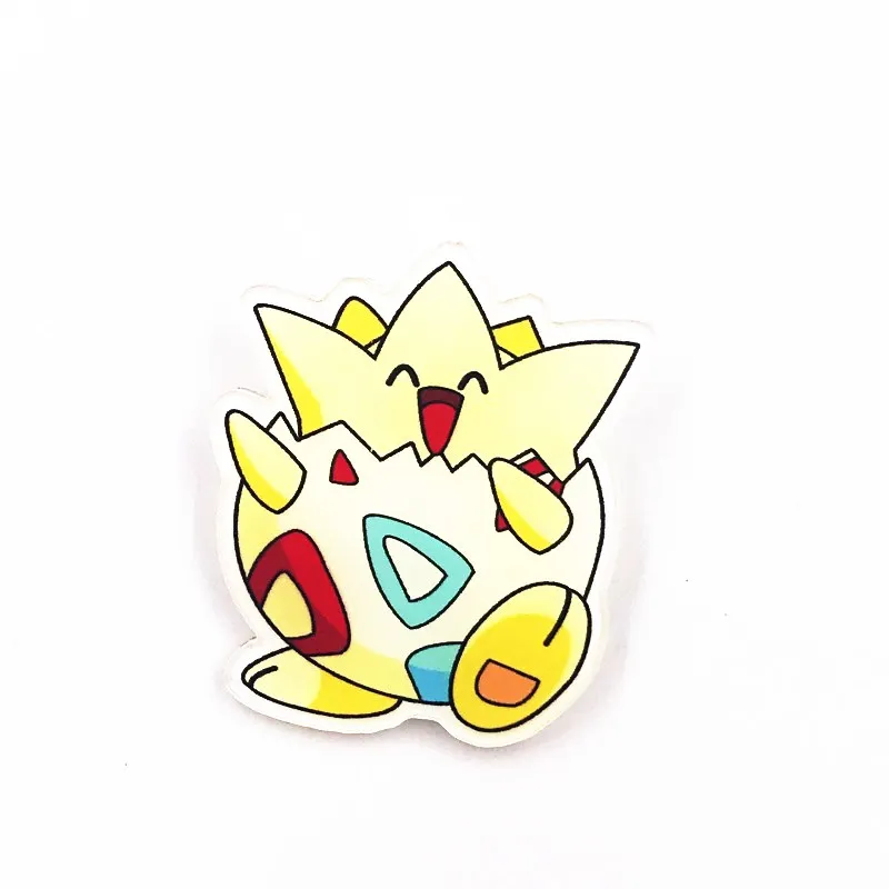 

1 piece Icon Pikachu Pokemon Badge Harajuku Acrylic Pin Badges anime Cartoon Backpack Pins Icons for hat bags scarf