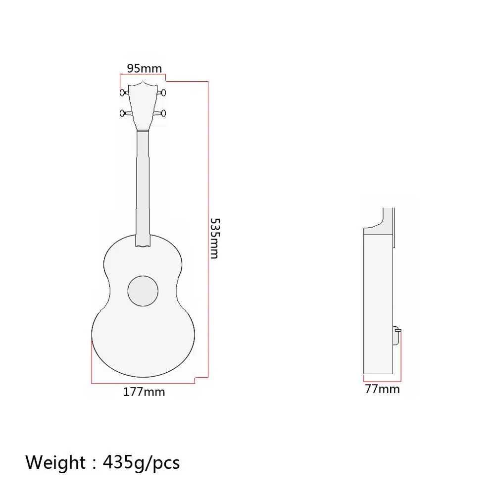 21 ''Ukelele Гавайские гитары укулеле Гавайская гитара красного дерева Aquila палисандр гриф мост сопрано струнный инструмент 4 строки