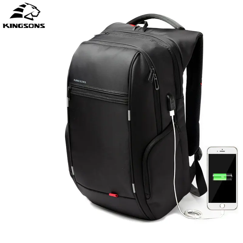 

Kingsons Anti-thief Waterproof USB bagpack 13/15/17 inches Laptop Backpack for Men school backpack Bag for Male Travel Mochila