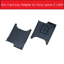 Подлинная sim-карта адаптер лотка для sony xperia Z L36H C6602 C6603 So-02E лоток со слотом для сим-карты для sony L36H держатель для чтения sim-карт