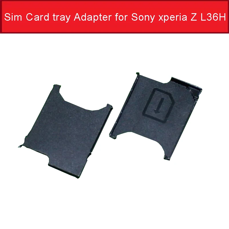 Подлинный адаптер для Sim карты Sony xperia Z L36H C6602 C6603|sim card slot tray|sim slotc6603 sim |