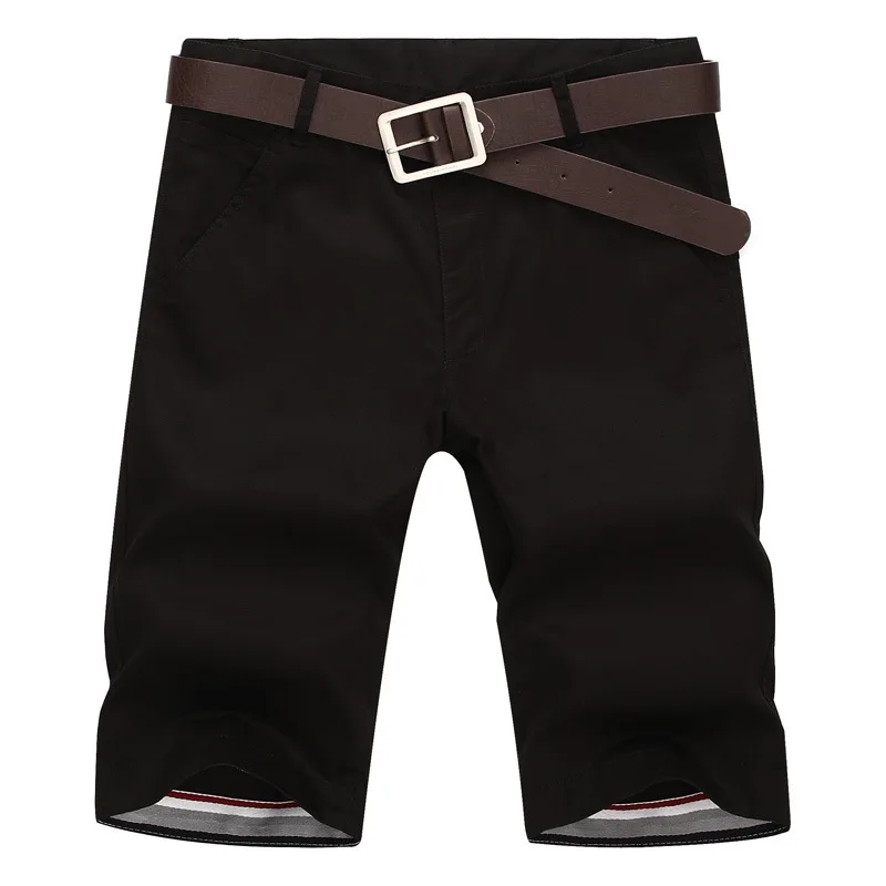 FGKKS мужские шорты новые летние модные мужские Шорты повседневные хлопковые тонкие пляжные шорты-бермуды брюки для бега мужские шорты - Цвет: Black