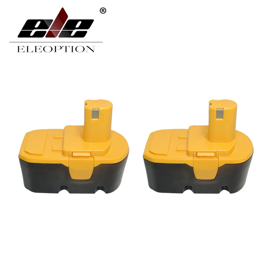 

ELEOPTION 2 pcs Replacement For RYOBI 130224028 ABP1803 BPP-1813 BPP-1817 BPP-1820 ABP1801 BPL1820 Power Tool Battery