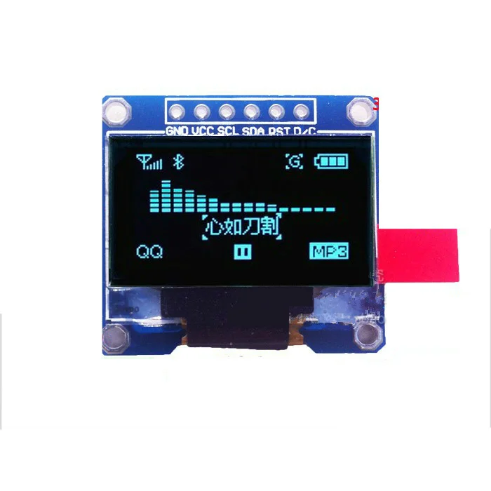 0 96 дюймовый IIC Серийный желтый синий oled-дисплей модуль 128X64 I2C SSD1306 12864 плата с