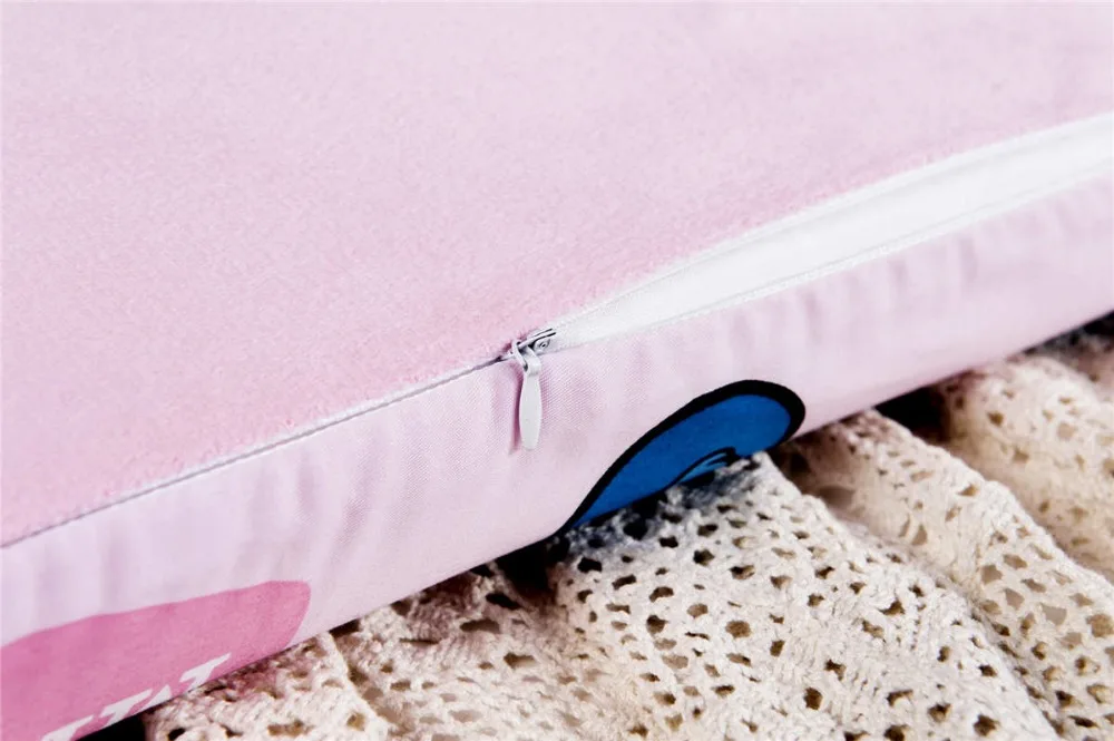 Розовые подушки с изображением Минни и Микки Мауса 40x25 см, декор для спальни, детская кроватка для девочек, постельные принадлежности, медленное восстановление, волнистый пенопласт для сна