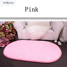 С милым розовым бантом мягкие абсорбирующие губка Спальня ванная пол для душа Дверной Коврик Гостиная Холл Non-slip Овальный коврик