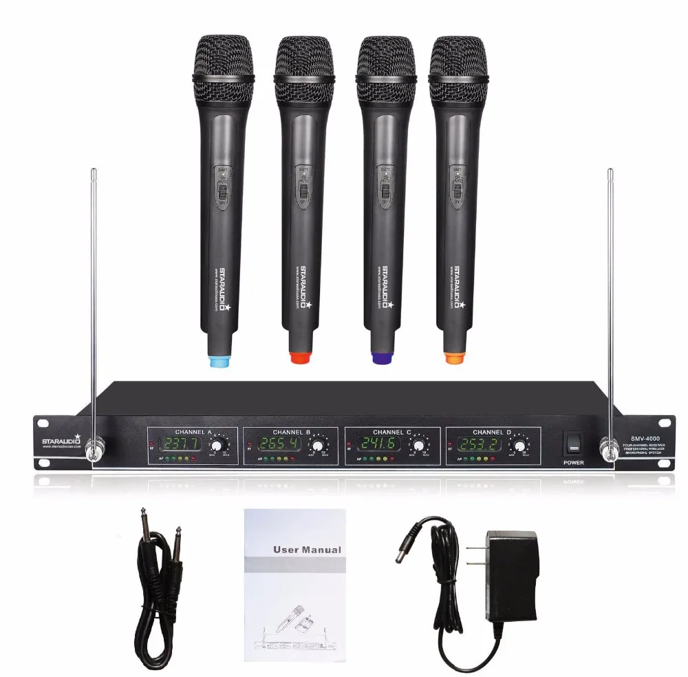 STARAUDIO Профессиональный Черный PA для ди-Джея свет сцены парти церкви 4 канальный
