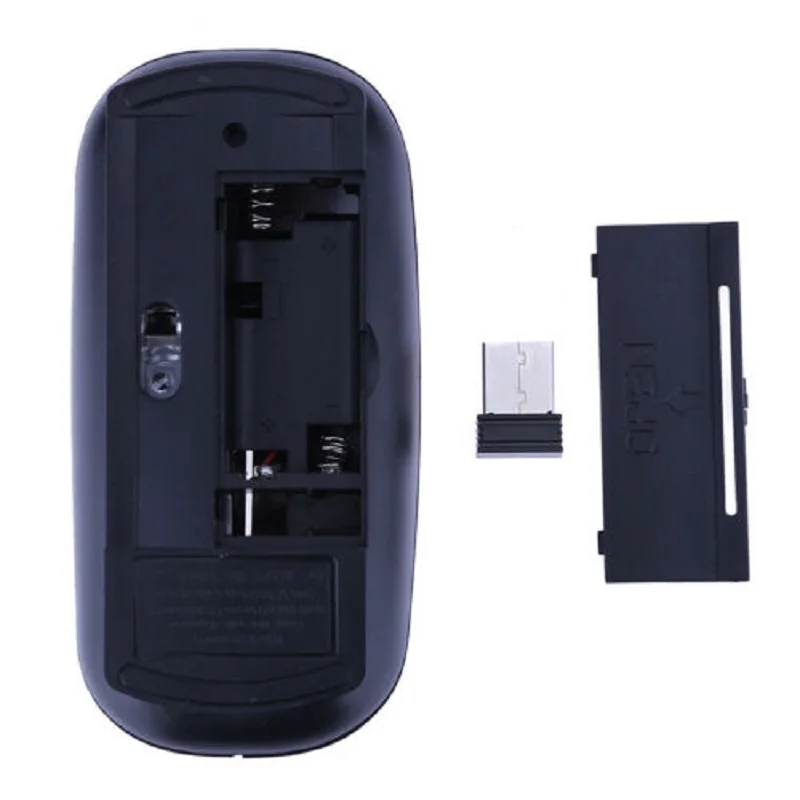 Ультратонкая оптическая беспроводная компьютерная мышь 1600 DPI с USB 2 4G приемник
