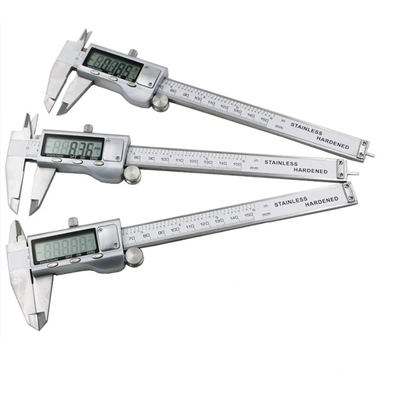 

Measuring Tool Stainless Steel Digital Caliper 6"150mm Messschieber Paquimetro Measuring Instrument Vernier Calipers