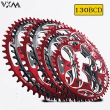 Велосипедная звезда VXM, круглая, узкая, широкая, 130BCD 50T 52T 54T56T 58T 60T, запчасти для дорожного велосипеда