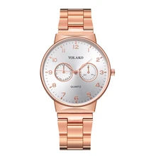 Mens Watches Top Brand Luxury Waterproof Rose Gold Quartz Watch Male Business Stainless Steel Wristwatch Relogio Masculino Y222