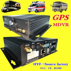 GPS MDVR 4ch двойной sd-карта хост мониторинга AHD H.264 Мобильный видеорегистратор 8 ~ 36 В широкий напряжения автомобиля оборудование
