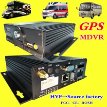 GPS MDVR 4CH dual SD card storage monitoring host AHD H.264 mobile dvr 8~36V wide voltage vehicle equipment
