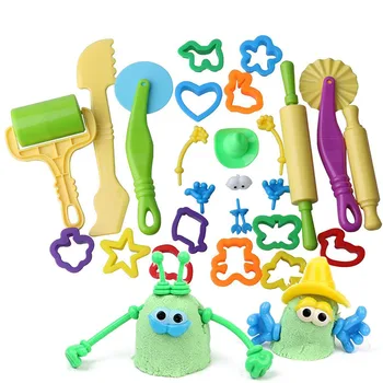 

25Pcs/set DIY Space Sand Clay Model Mold Tools for Kids Play Dough ArtsCrafts Toys Animal Fruit Plastic Knife