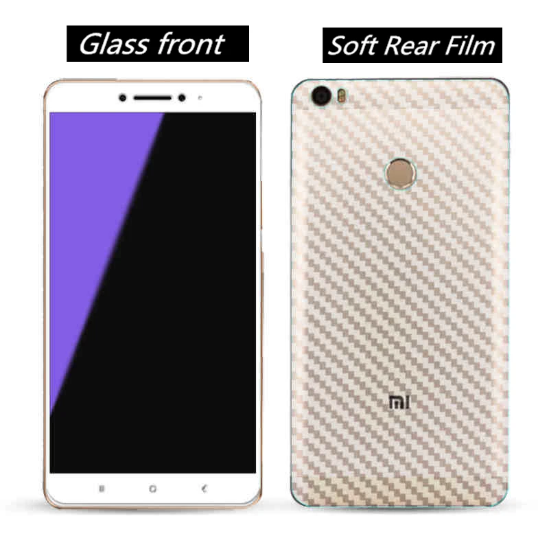 

Soft Rear Film +Tempered Glass Screen Protector For Xiaomi Mi Max 2 3 Guard Film Front Back Protective Stickers