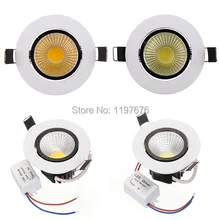 Самая низкая цена! 6 Вт вел Подпушка потолочный светильник пятно света Встраиваемые Подпушка свет 85-265 В теплый/холодный белый 40 шт./лот, DHL/FedEx