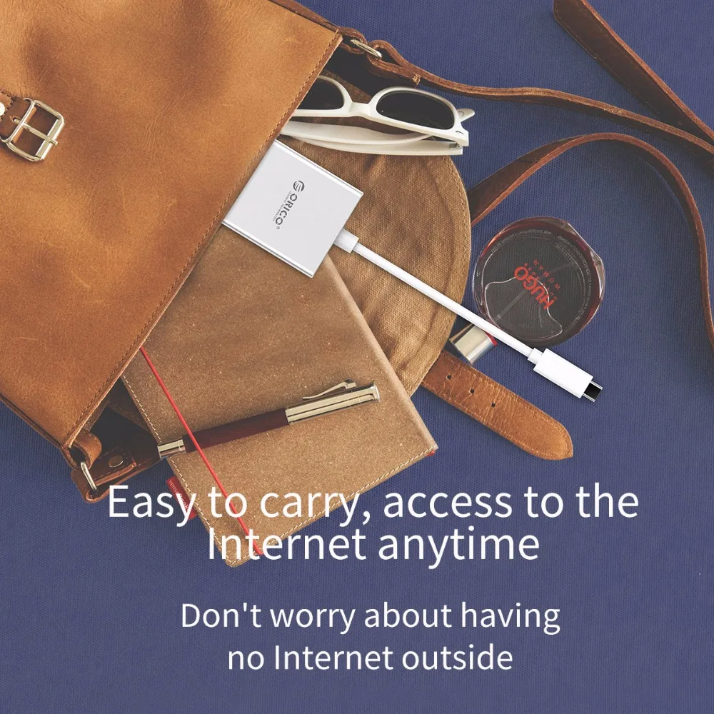 ORICO алюминиевый тип c к RJ45 адаптер концентратор PD зарядка гигабитная сетевая