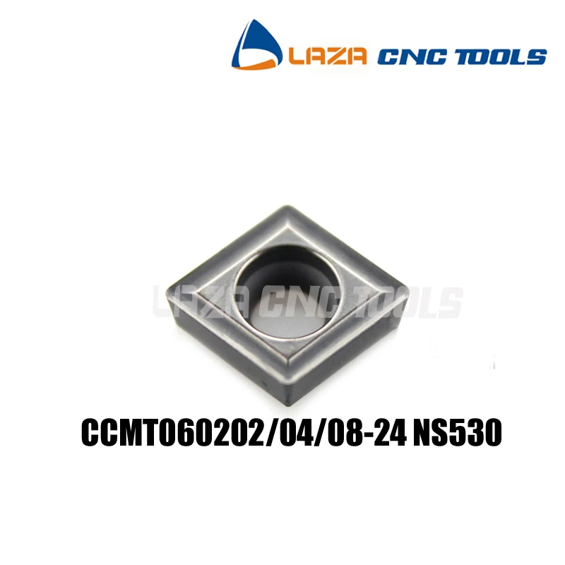 

CCMT060202/CCMT060204/CCMT060208-24 NS530*10pcs Tungaloy Turning Tips Tungsten Inserts for Tool Holder,Metal Ceramic Plates