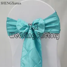 Тафта Pintuck стул створки \ стул лук для банкета Свадебная Чехлы для стульев украшения