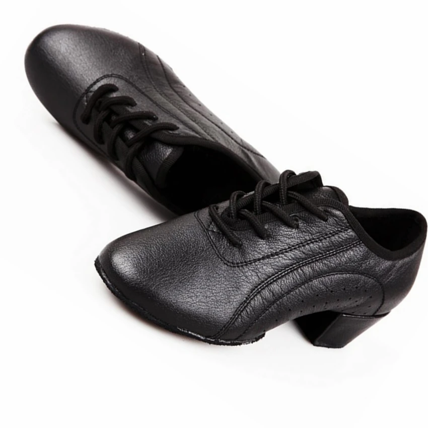 genuine leather men sport dance shoes lightweight dance sneakers