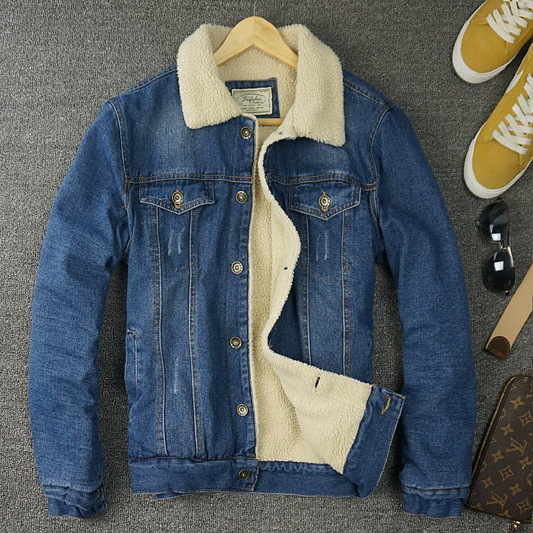 Men's Fleece Lined Winter Warm Coat Denim Jeans Jacket Outwear Parkas Thicken Motorcycle 3Colors Men's Fleece Lined Winter Warm Coat Denim Jeans Jacket Outwear Parkas Thicken Motorcycle 3Colors