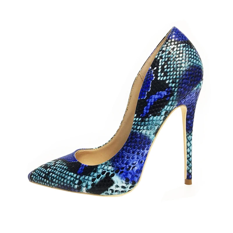 

2019 New Women Shoes Snake Print Sexy Stilettos High Heels 12cm/10cm/8cm Pumps Night Club Sexy Shallow Heels Party Women's Shoe