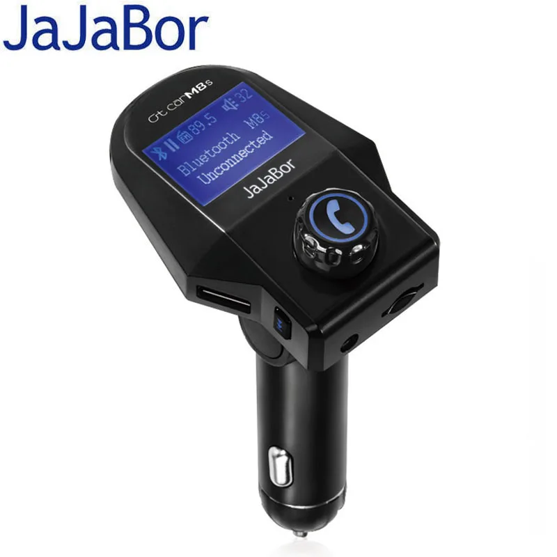 JaJaBor Bluetooth Car Kit Handsfree AUX In MP3 Audio Player Bluetooth FM Transmitter Support U Disk TF Card USB Car Charger