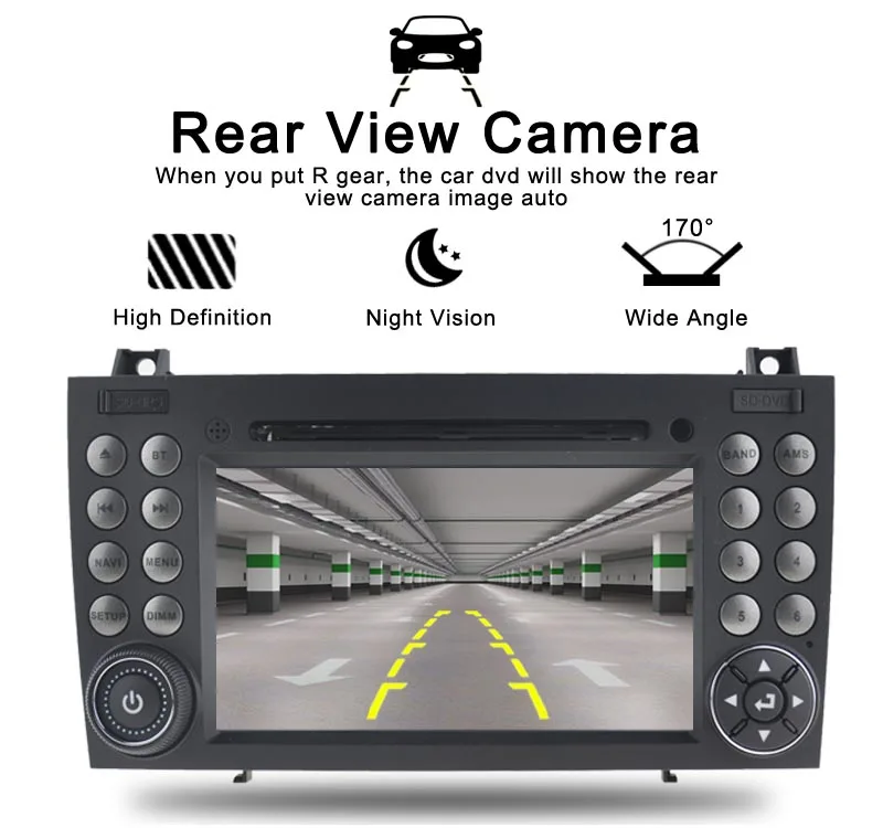 Clearance CAR CD player GPS Navigation FOR MERCEDES-BENZ SLK Class R171 SLK200/SLK230/SLK280 Car Audio Stereo Multimedia GPS Head unit 19