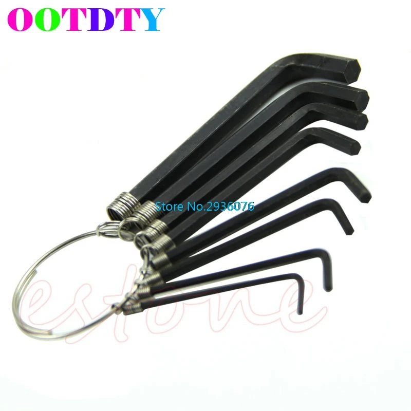 

8 In 1 Hex Key Allen Wrench Set 1.5mm~6mm Metric Hand Tool Kit Box Key Chain APR3_10