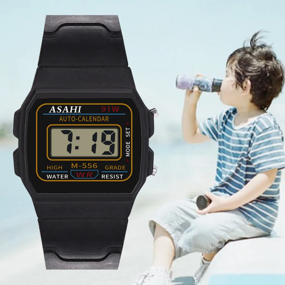 Роскошные Детские аналоговые цифровые спортивные светодиодный водонепроницаемые наручные часы Новые