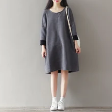 New 2016 Cotton Spring Winter Autumn Casual Maternity Dresses Pregnancy Dress for Pregnant Women Loose Ropa