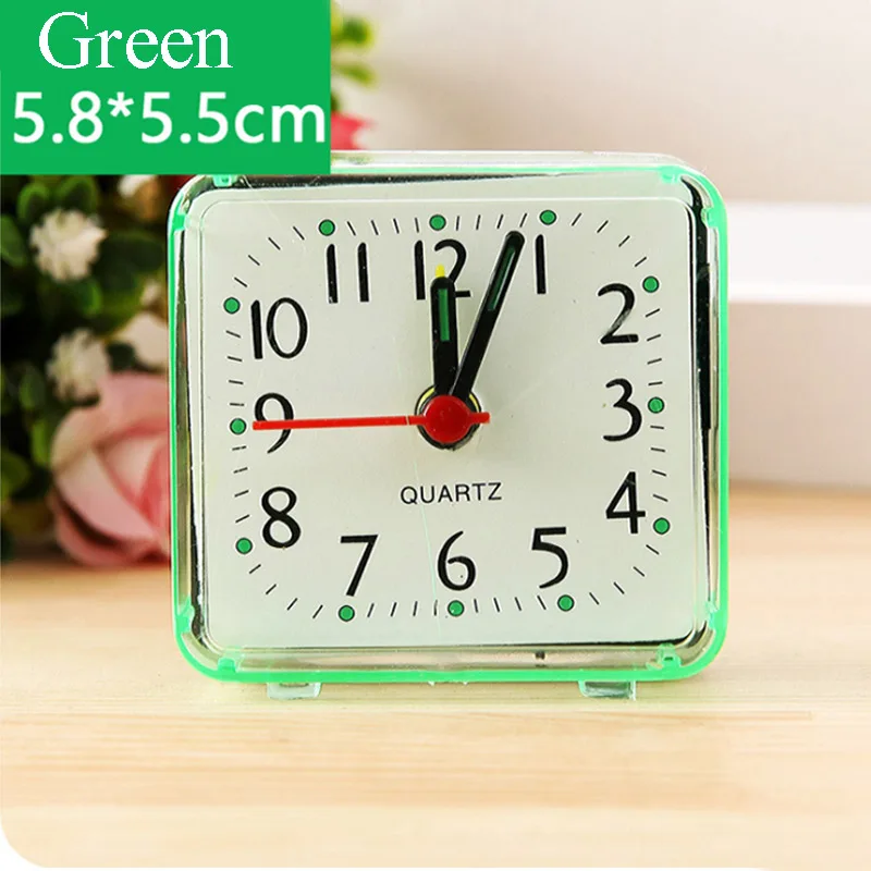Square Small Bed Alarm Clock Travel Quartz Beep Mini Electronic Cute Creative Bedroom Office Plastic Student Desk Watch Square Small Bed Alarm Clock Travel Quartz Beep Mini Electronic Cute Creative Bedroom Office Plastic Student Desk Watch
